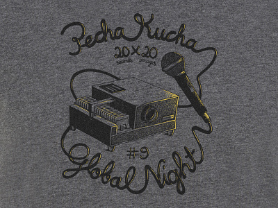 Pecha Kucha Tee handmade illustration pechakucha screenprint t shirt