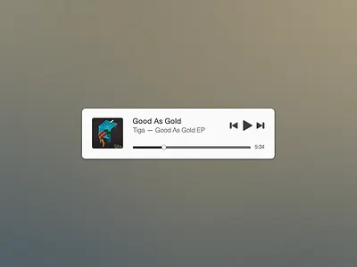 Mini Music Widget (Free PSD) free freebie mini music player psd tiga widget
