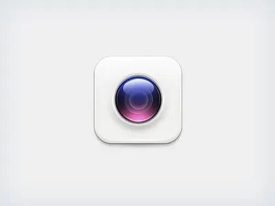 Camera Icon Practice blue camera icon lens miui practice purple white