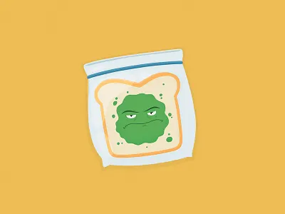 Mould australia bag book bread comic digital educational grumpy illustration mould