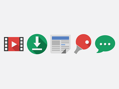 Icons for a login screen download entertainment graphics icons messaging news sports