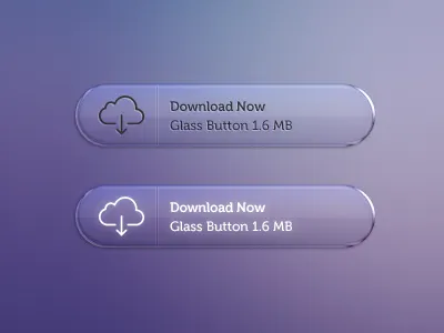 Glass Buttons (PSD) button buttons freebie glass glass button glass buttons skeuomorphic transparent web web design web development