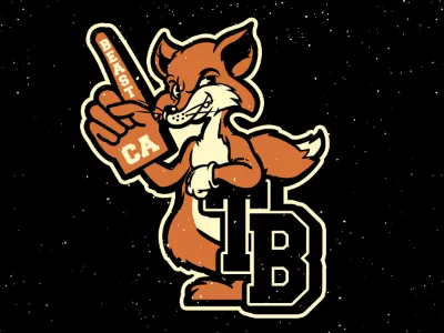 T-Beast mascot athletic ca california foam finger fox mascot