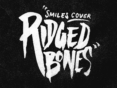 Rigid Bones hand drawn type lettering typography
