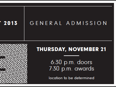 Creative Best Ticket Design black and white contrast ticket