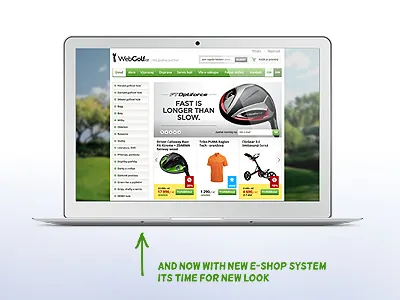 WebGolf.cz — eshop redesign e shop golf redesign webdesign webgolf.cz
