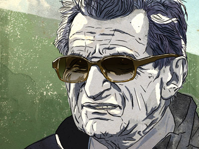 Joe Paterno for ESPN coach college espn famous figure football glasses grantland grid penn state portrait sports