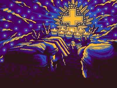 Tzintzuntzan dead dia de muertos holiday mexican mexico michoacan pixel art pixels tzintzuntzan