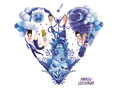 Love story advert andrew lebedinsky illustration love