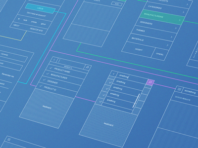 * application mobile website wireframe