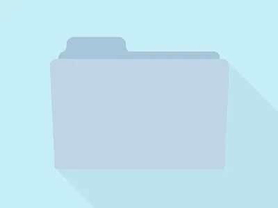 Mac OS X Flat Folder blue clean flat flat design folder icon mac os x minimal ui ux