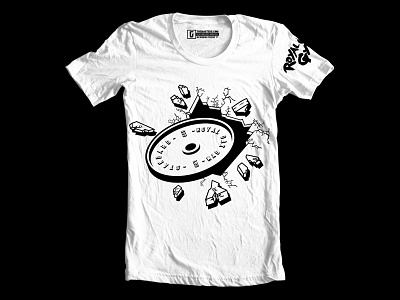 Royal Oak Gym x G Apparel Men's Teeshirt 2 apparel black break royal oak teeshirt wall weight white