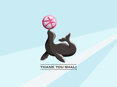 Thanks Shali! ball flat illustrator seal