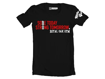 Royal Oak Gym x G Apparel Men's Teeshirt 1 black red royal oak tee teeshirt