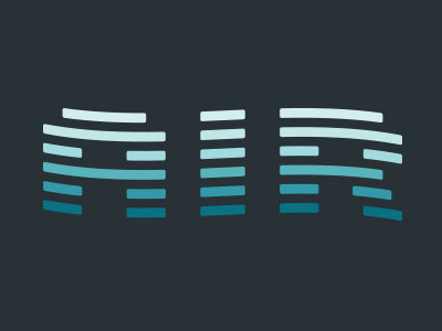 Air air blue logo ripples type waves