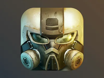 Soldier 3d icon ios ios7 mask nolongshadows notflat skew soldier