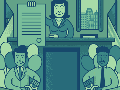 Business Friendly Environment bill business flat government illustration information opening vector