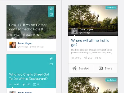 Help me to choose admin clean design post simple story stream ui ux webapp