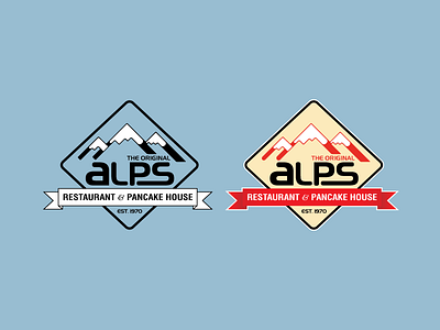 ALPS Logo Redesign ai branding chicago food illustrator logo logo design restaurant vector