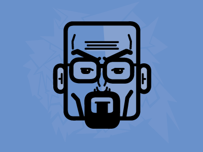 Walter White bad breaking heisenberg icon illustration walter white