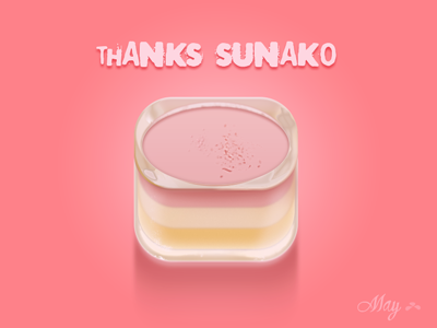 I made a fruit pudding for you！@sunako