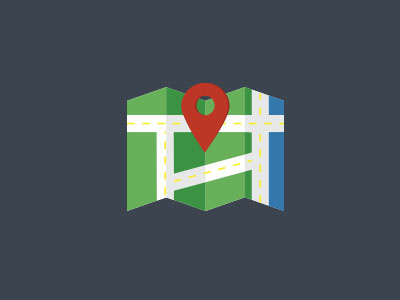 Map Icon flat icon map