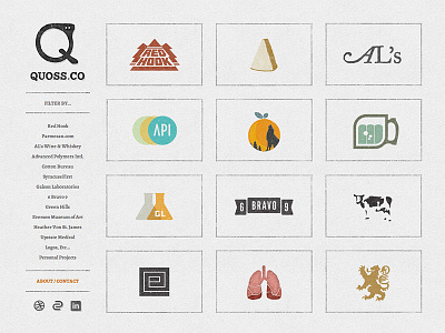 Quoss.Co icon navigation portfolio quoss quoss.co thumbnail website