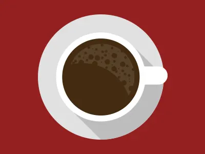 Coffee Cup coffee cup flat illustration ios7 long shadow ui vector