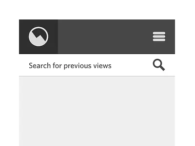 Header blog ghost grayscale header icon logo mobile navigation search sketch webviews whitney