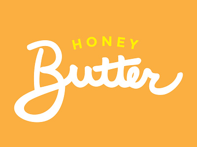 Buttery butter handwritten honey lettering