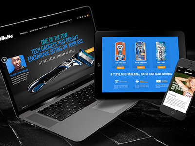 Gillette design gillette mobile responsive web