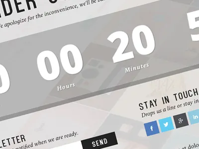 Flat Coming Soon Template coming soon flat flat design template ui uiux ux web web design web site
