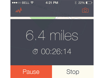 Rnnr app interface iphone running something tracker user