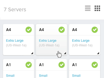 [GIF] Server Views animated gif grid list servers ui
