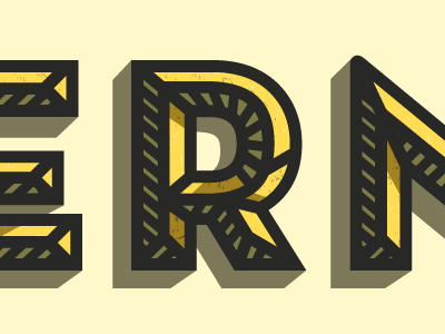 Modern Makers bevel black exhibition grunge kutztown light neutraface pa shadow type university yellow