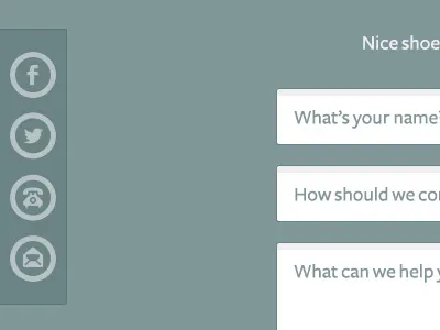 We Make - Get Social call contact email facebook form icons phone twitter we make