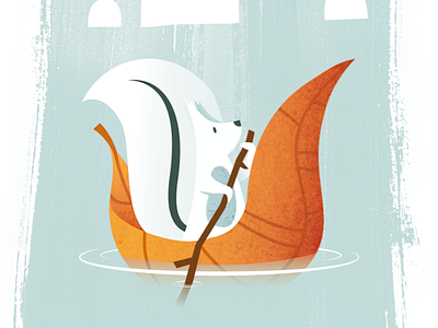 THAMES bridge daniele simonelli dsgn illustration leaf london squirrel texture thames