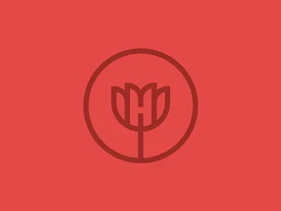 Hymp flower icon logo