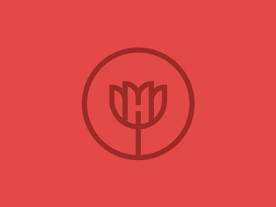 Hymp flower icon logo