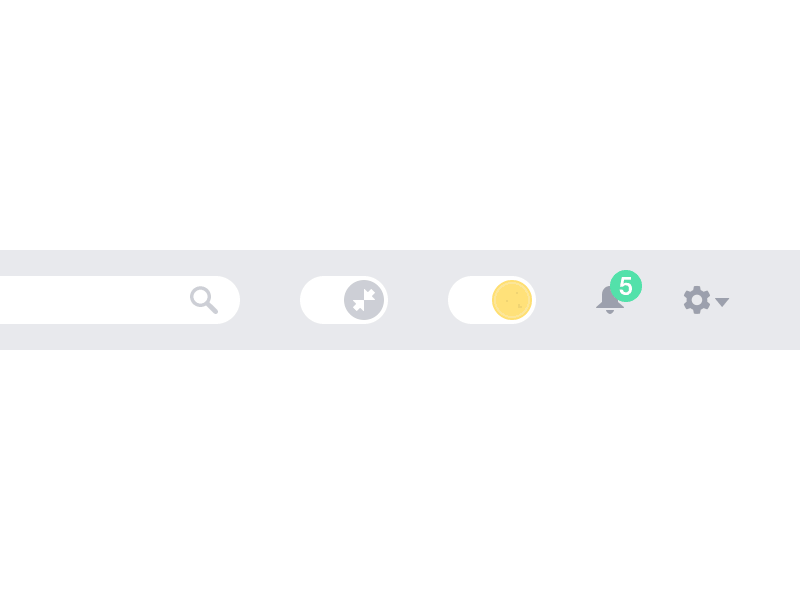 Sun & Moon design menu minimal moon nav sun switch web