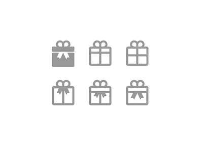 Geomtrified gift icon gift icon icon illustrator vector based