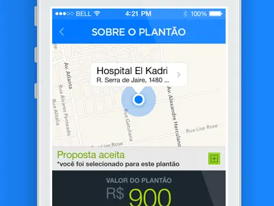 Pega Plantão iOS 7 app ios7 pega plantão
