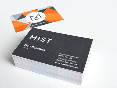 Mist Business Cards branding business cards logo print stationery