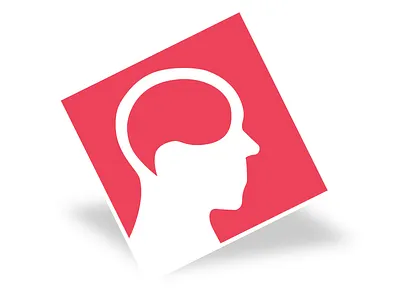 WriteSquare.com brain crowdsourcing head logo marketplace pink simple square writesquare