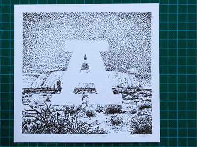 Existence without humans a australia country pointillisme