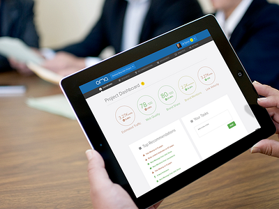 Project Dashboard app dashboard flat ipad responsive score tablet tasks web app website