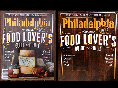 Philly Mag October 2013 cover editorial food hand painted magazine painted philadelphia philly sign painting traditional