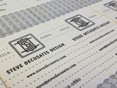 New cards 2 business card cards decusatis letter letterpress press sd stationery