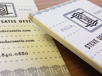 New cards1 business card cards decusatis letter letterpress press sd