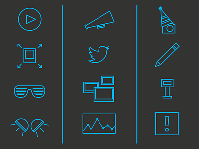 Social Prompter icons camera icons party photos social social prompter twitter